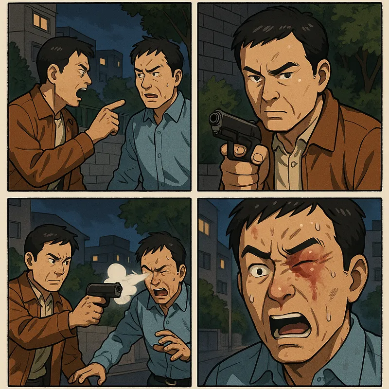 가스총을 발사해 각막 손상으로 실명 위기를 겪은 경우 중상해죄