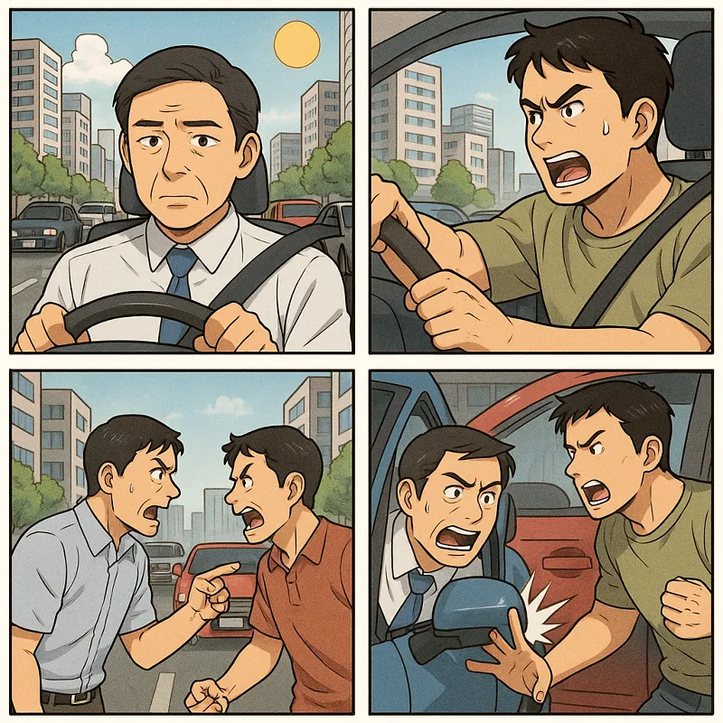 도로에서 시비 중 차량 문을 강하게 닫아 손가락이 절단된 경우 중상해죄