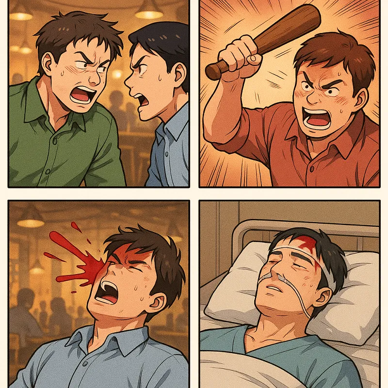 머리를 가격해 외상성 뇌출혈로 혼수상태에 빠진 경우 중상해죄