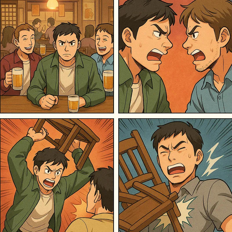 의자를 던져 명치를 맞히고 장기 손상이 발생한 경우 중상해죄